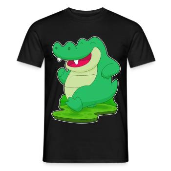 Crocodile Jogger Jogging Sport - Men's T-Shirt - black - Front - AI Model Male 178 light (178cm)