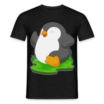 Penguin Jogger Jogging Sport - Men's T-Shirt - black - Front - AI Model Male 178 light (178cm)