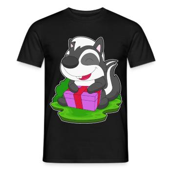 Forfait Noël Skunk - T-shirt homme - noir - Devant - AI Model Male 178 light (178cm)