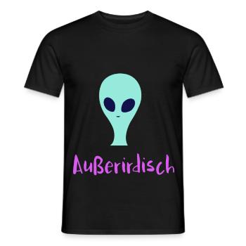 Mystérieux extraterrestre - T-shirt homme - noir - Devant - AI Model Male 178 light (178cm)