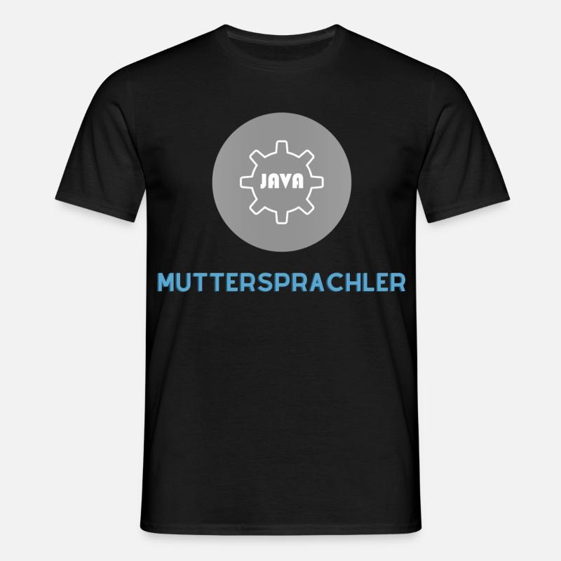 Muttersprachler: JavaScript Edition - Männer T-Shirt - Schwarz