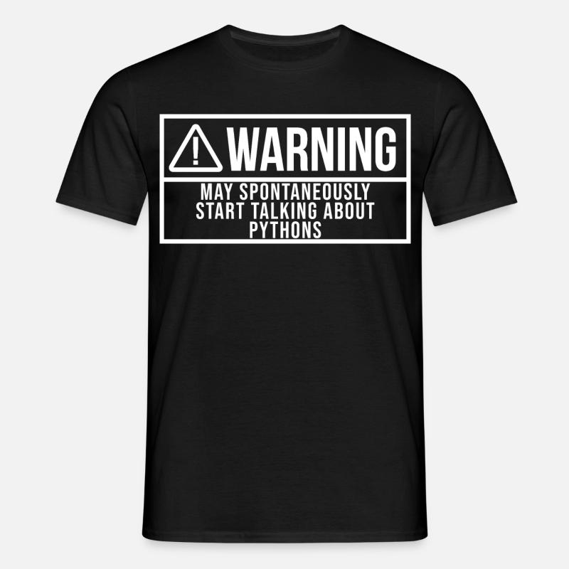 python - T-shirt Homme - noir