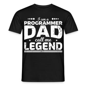 Coder Dad - Men's T-Shirt - black - Front - AI Model Male 178 light (178cm)