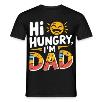 Husband of the gods - daddy jokes - Men's T-Shirt - black - Front - AI Model Male 178 light (178cm)