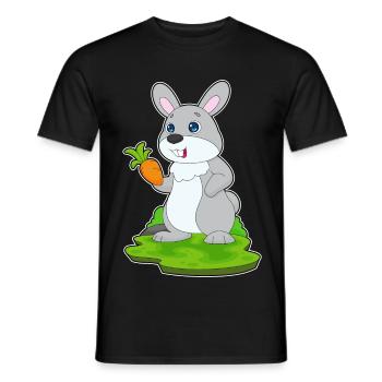 Rabbit Carrot - Men's T-Shirt - black - Front - AI Model Male 178 light (178cm)