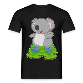 Koala Inline skating Inline skates - Männer T-Shirt - Schwarz - Vorne - AI Model Male 178 light (178cm)