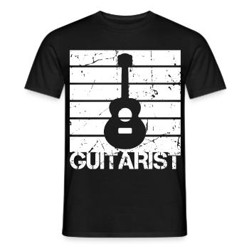 Guitarist - Männer T-Shirt - Schwarz - Vorne - AI Model Male 178 light (178cm)