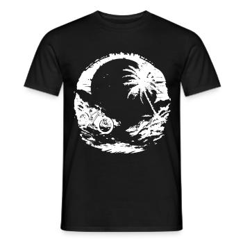 Dessin VTT - T-shirt homme - noir - Devant - AI Model Male 178 light (178cm)