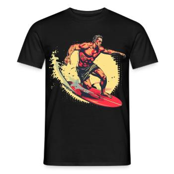 Graphisme Surfer - T-shirt homme - noir - Devant - AI Model Male 178 light (178cm)