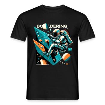 Astronaute de bloc Astronaute Astronaute Cadeau - T-shirt homme - noir - Devant - AI Model Male 178 light (178cm)