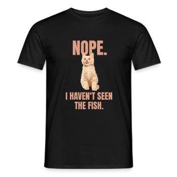 Freche Katze Meme - Männer T-Shirt - Schwarz - Vorne - AI Model Male 178 light (178cm)