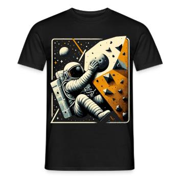 Astronaute de bloc Astronaute Astronaute Cadeau - T-shirt homme - noir - Devant - AI Model Male 178 light (178cm)