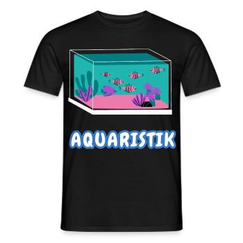 Aquarium lovers - Men's T-Shirt - black - Front - AI Model Male 178 light (178cm)