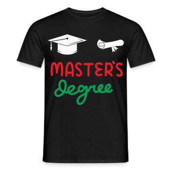 Maîtrise - T-shirt homme - noir - Devant - AI Model Male 178 light (178cm)