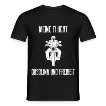 Mon évasion : Gasolina et la liberté - T-shirt homme - noir - Devant - AI Model Male 178 light (178cm)