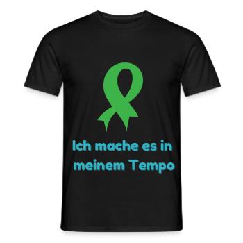 Je le fais à mon rythme - T-shirt homme - noir - Devant - AI Model Male 178 light (178cm)