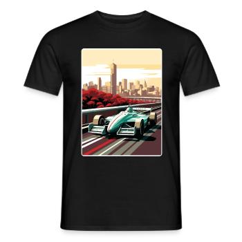 Melbourne Circuit Motorsport Rennen Australien Rennen - Männer T-Shirt - Schwarz - Vorne - AI Model Male 178 light (178cm)
