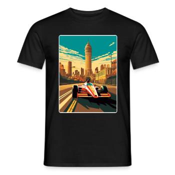 Melbourne Circuit Motorsport Rennen Australien Rennen - Männer T-Shirt - Schwarz - Vorne - AI Model Male 178 light (178cm)