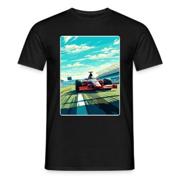 Magny Cours Circuit Motorsport Race Frankreich Reisen - Männer T-Shirt - Schwarz - Vorne - AI Model Male 178 light (178cm)