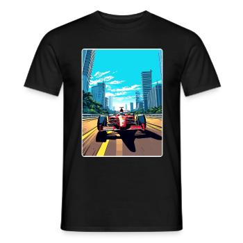 Sao Paulo Circuit Motorsport Race Brazil Travel - Men's T-Shirt - black - Front - AI Model Male 178 light (178cm)