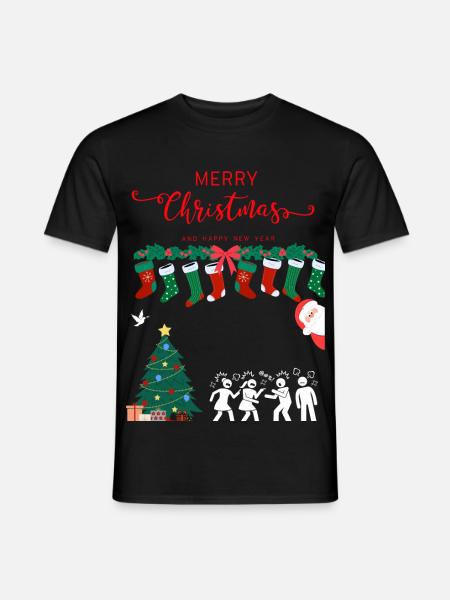 Merry Christmas - Men's T-Shirt - black