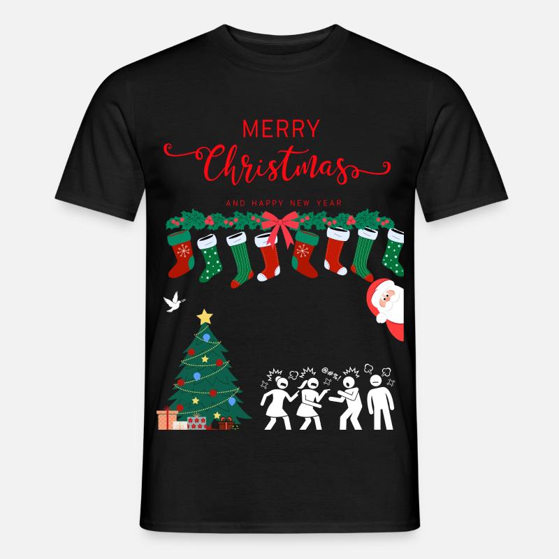 Glædelig jul - Mænd T-shirt - sort