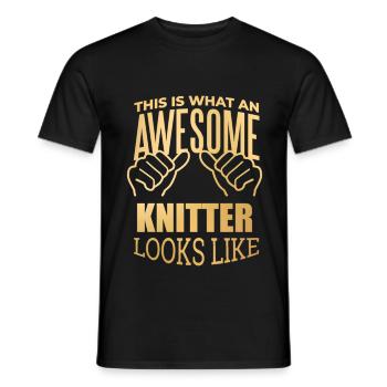 tricot - T-shirt homme - noir - Devant - AI Model Male 178 light (178cm)