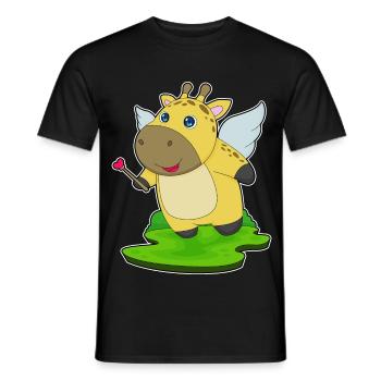 Baguette de fée girafe - T-shirt homme - noir - Devant - AI Model Male 178 light (178cm)