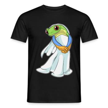 Frog Bridal Wedding Dress Wedding - Men's T-Shirt - black - Front - AI Model Male 178 light (178cm)