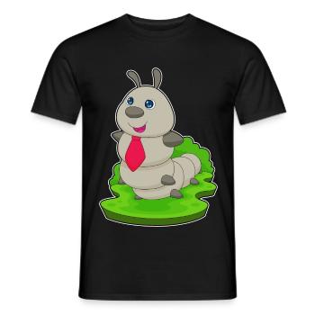 Raupe Krawatte - Männer T-Shirt - Schwarz - Vorne - AI Model Male 178 light (178cm)