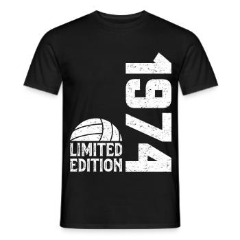 50th Anniversary 1974 Limited Edition Volleyball - Men's T-Shirt - black - Front - AI Model Male 178 light (178cm)