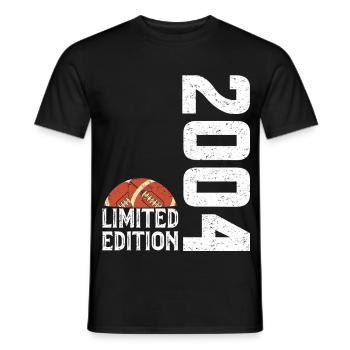 20th Anniversary 2004 Limited Edition Rugby - Men's T-Shirt - black - Front - AI Model Male 178 light (178cm)