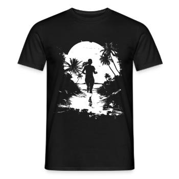 Laufen - Männer T-Shirt - Schwarz - Vorne - AI Model Male 178 light (178cm)