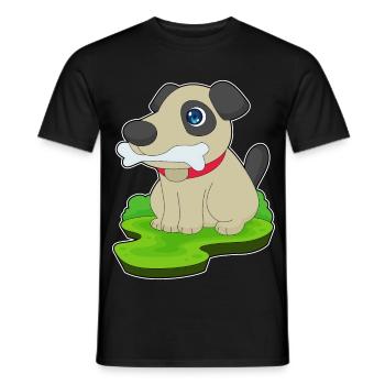 Os de chien - T-shirt homme - noir - Devant - AI Model Male 178 light (178cm)