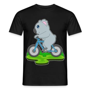 Vélo Koala - T-shirt homme - noir - Devant - AI Model Male 178 light (178cm)