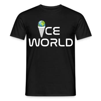 World - Men's T-Shirt - black - Front - AI Model Male 178 light (178cm)