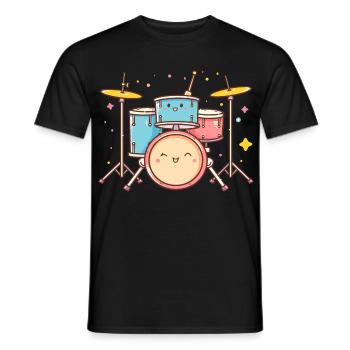 Trapset Cartoon Look - Männer T-Shirt - Schwarz - Vorne - AI Model Male 178 light (178cm)