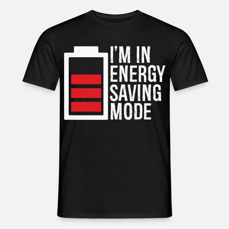I'm in energy saving mode - Men's T-shirt - black