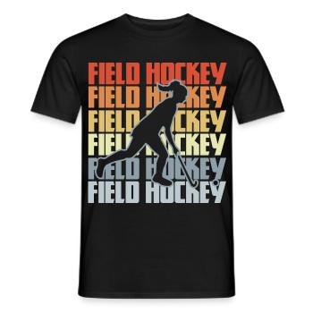 Vintage Hockey - T-shirt homme - noir - Devant - AI Model Male 178 light (178cm)
