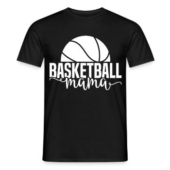 Basketball mama weiß - Männer T-Shirt - Schwarz - Vorne - AI Model Male 178 light (178cm)
