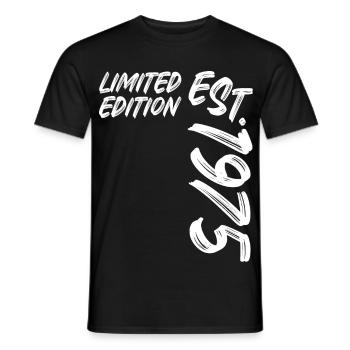 Limited Edition Est. 1975 - Men's T-Shirt - black - Front - AI Model Male 178 light (178cm)