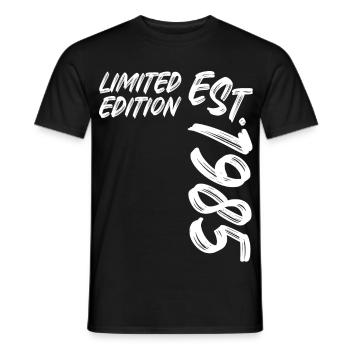 Limited Edition Est. 1985 - Men's T-Shirt - black - Front - AI Model Male 178 light (178cm)