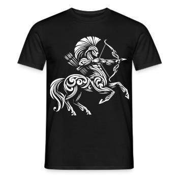 Archer centaure tribal - T-shirt homme - noir - Devant - AI Model Male 178 light (178cm)