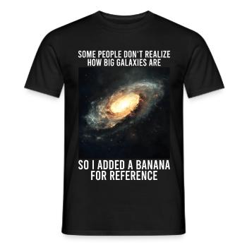 galaxie mèmes science astrophysique astrologie - T-shirt homme - noir - Devant - AI Model Male 178 light (178cm)