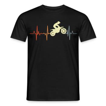 Ich liebe Motocross - Männer T-Shirt - Schwarz - Vorne - AI Model Male 178 light (178cm)