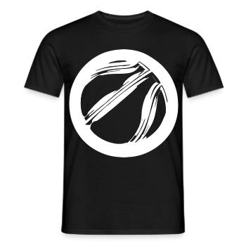 Basketball Ball Skizze - Männer T-Shirt - Schwarz - Vorne - AI Model Male 178 light (178cm)