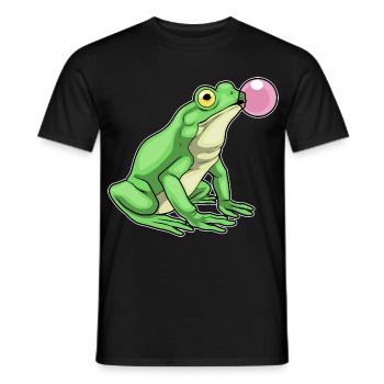 Frosch Kaugummi - Männer T-Shirt - Schwarz - Vorne - AI Model Male 178 light (178cm)