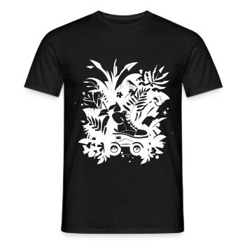 Bande dessinée de patinage à roulettes - T-shirt homme - noir - Devant - AI Model Male 178 light (178cm)