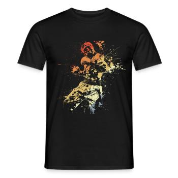 Kickboxing Vintage Look - T-shirt homme - noir - Devant - AI Model Male 178 light (178cm)