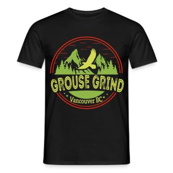 Grouse Grind Vancouver BC Kanada Wanderweg Moun - Männer T-Shirt - Schwarz - Vorne - AI Model Male 178 light (178cm)